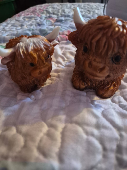 Highland cow molds